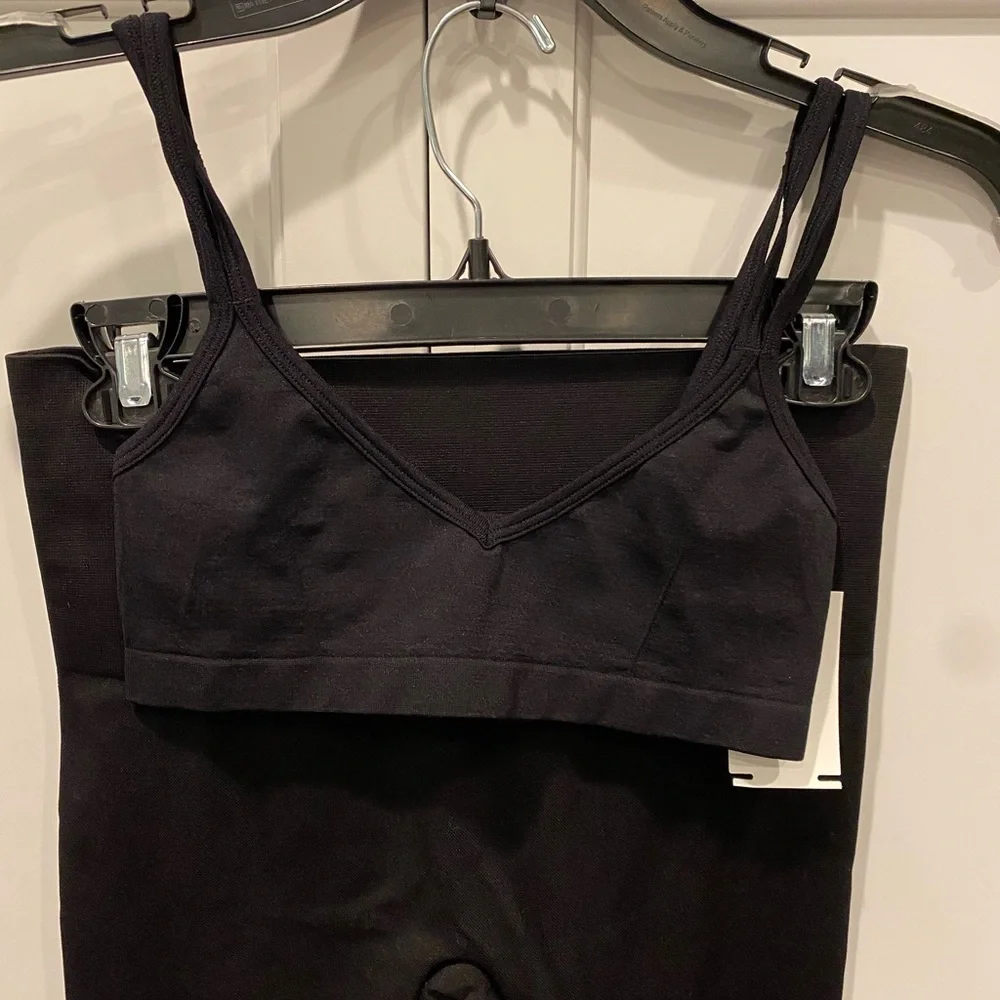 DAVID LERNER 2PC Seamless Bralette, & Leggings Set